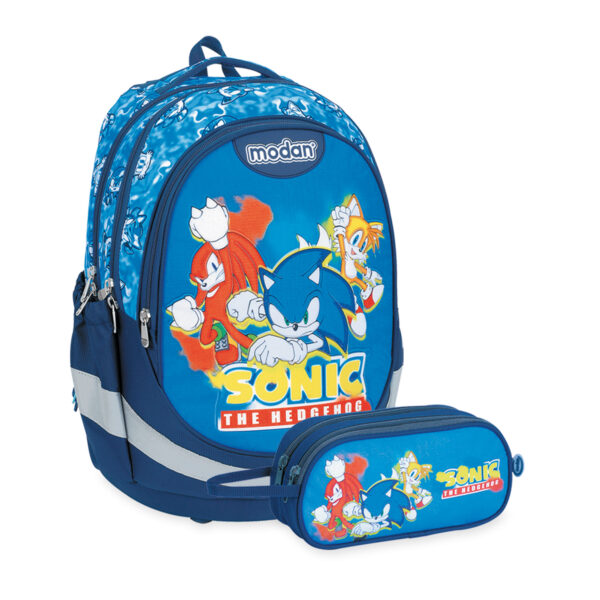 תיק אורטופדי וקלמר סוניק 3 דמויות