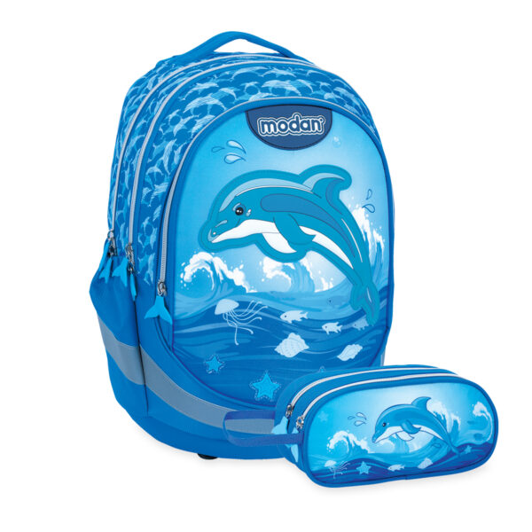 תיק אורטופדי וקלמר דולפין קופץ מעל מים