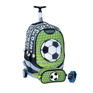 תיק טרולי וקלמר כדורגל ברשת ירוק