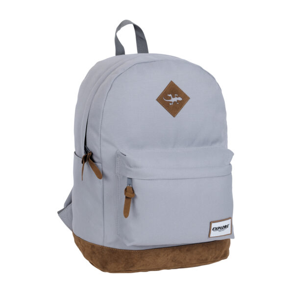 תיק ראלי תחתית עור אפור