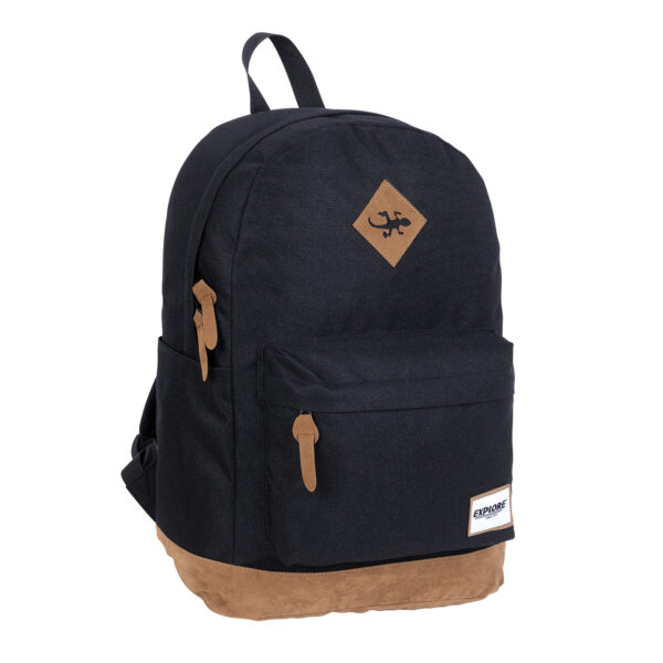 תיק ראלי תחתית עור שחור