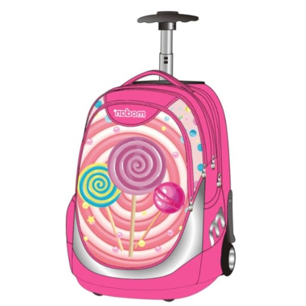 תיק טרולי 2 ב-1 סוכריות על מקל תיק טרולי 2 ב-1 סוכריות על מקל